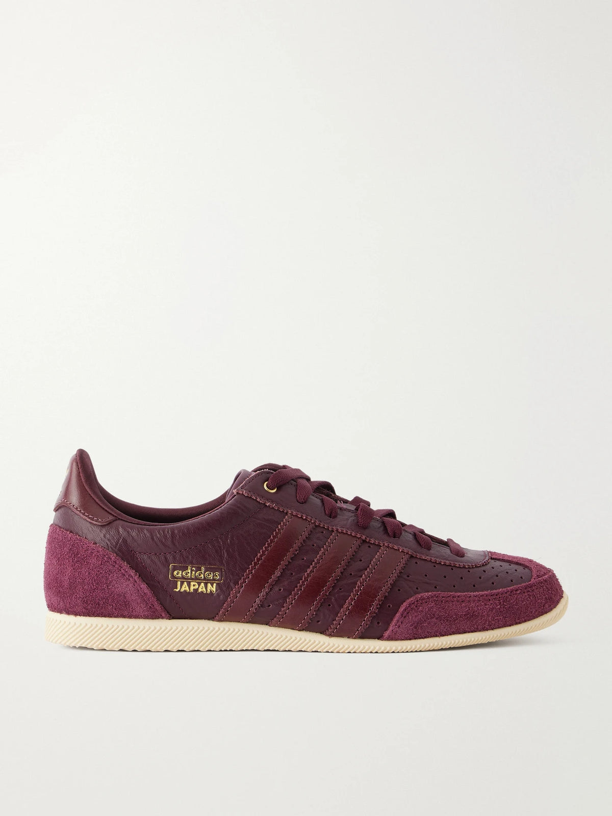 adidas Originals Japan W Suede-trimmed Textured-leather Sneakers