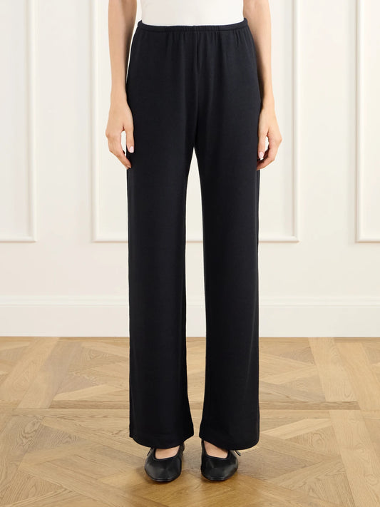 LESET Lauren Jersey Straight-leg Pants