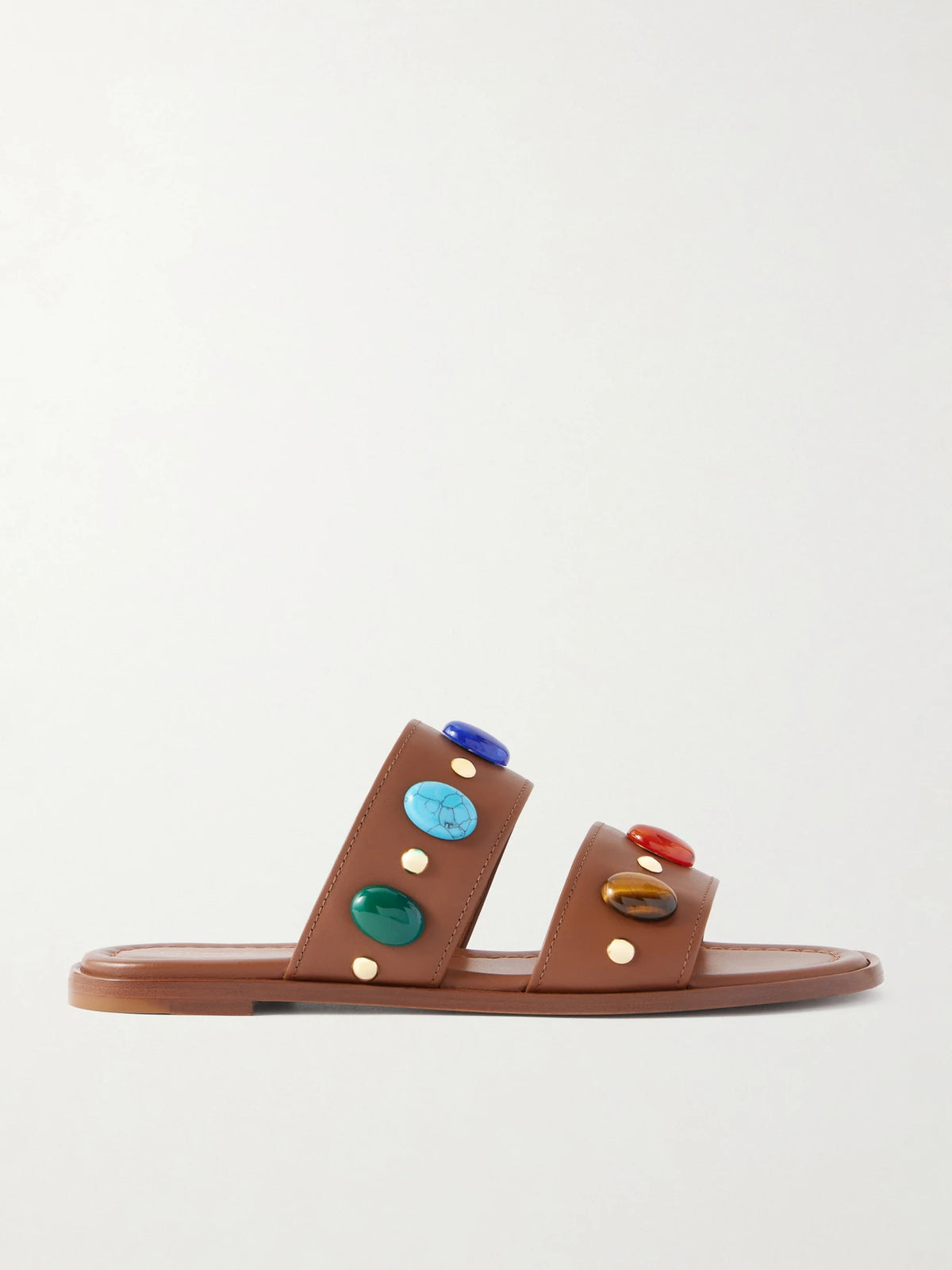 Pasha Embellished Leather Sandals