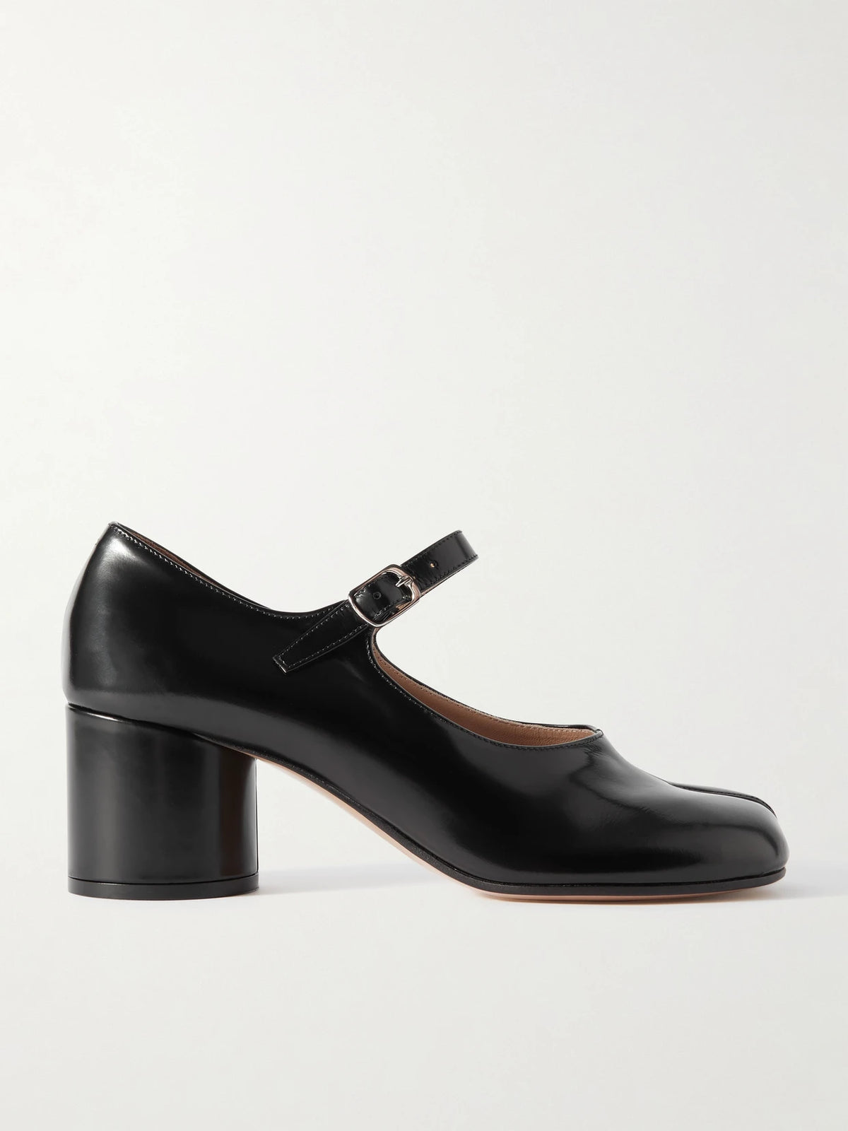 Tabi Split-toe Glossed-leather Mary Jane Pumps
