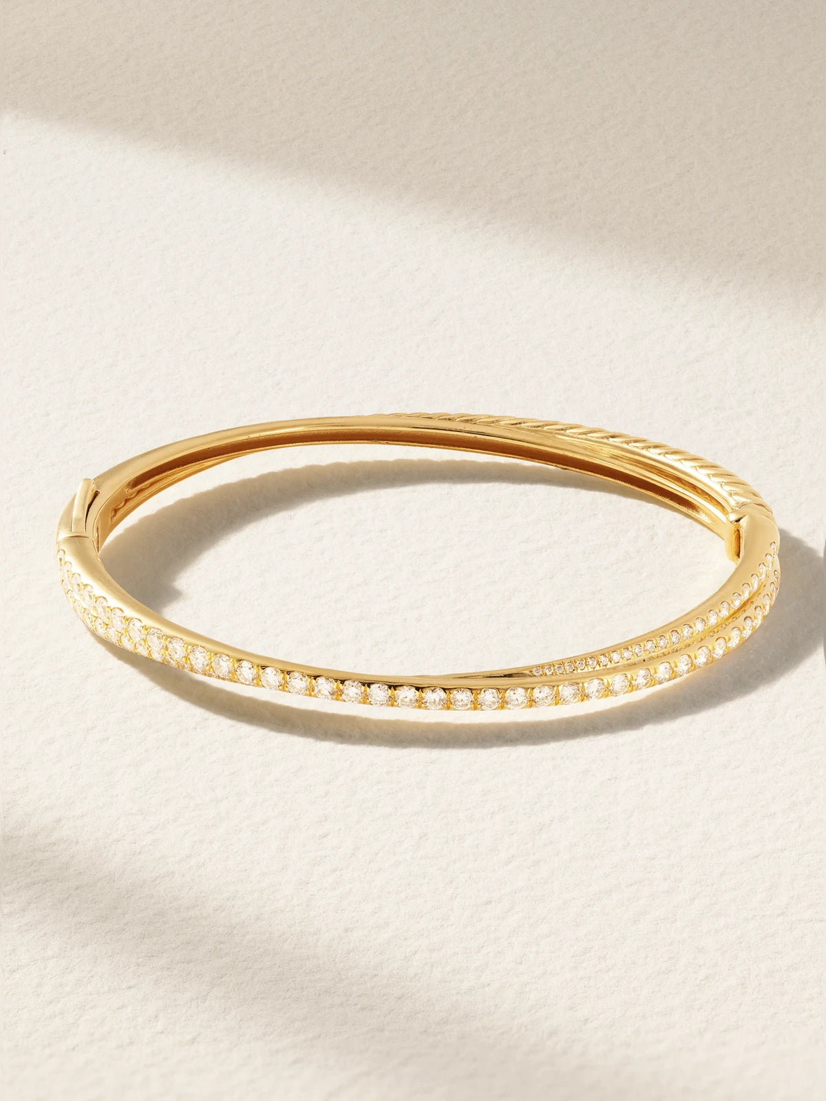Crossover 18-karat Gold Diamond Bracelet