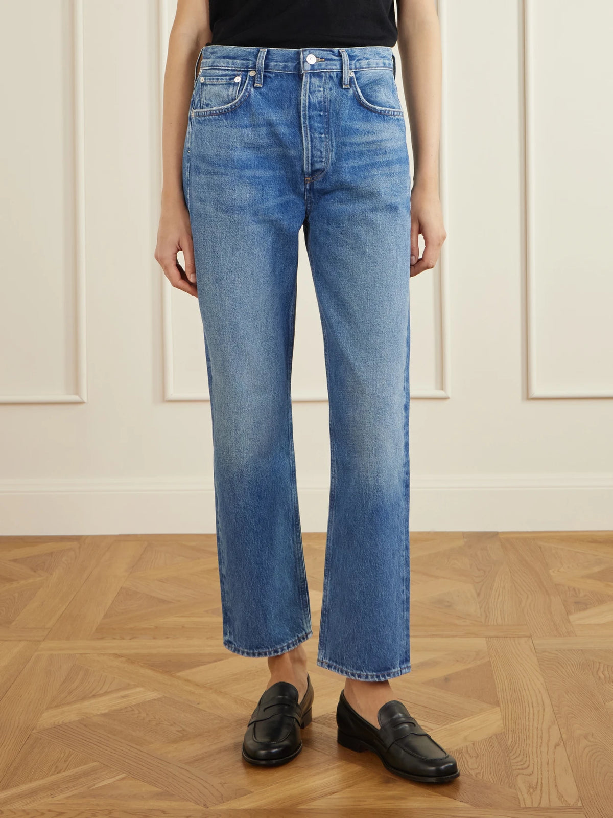 Blaine High-rise Straight-leg Jeans