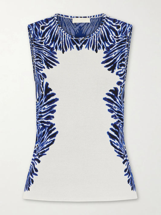 Aylin Jacquard-knit Tank