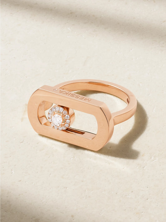 So Move 18-karat Rose Gold Diamond Ring