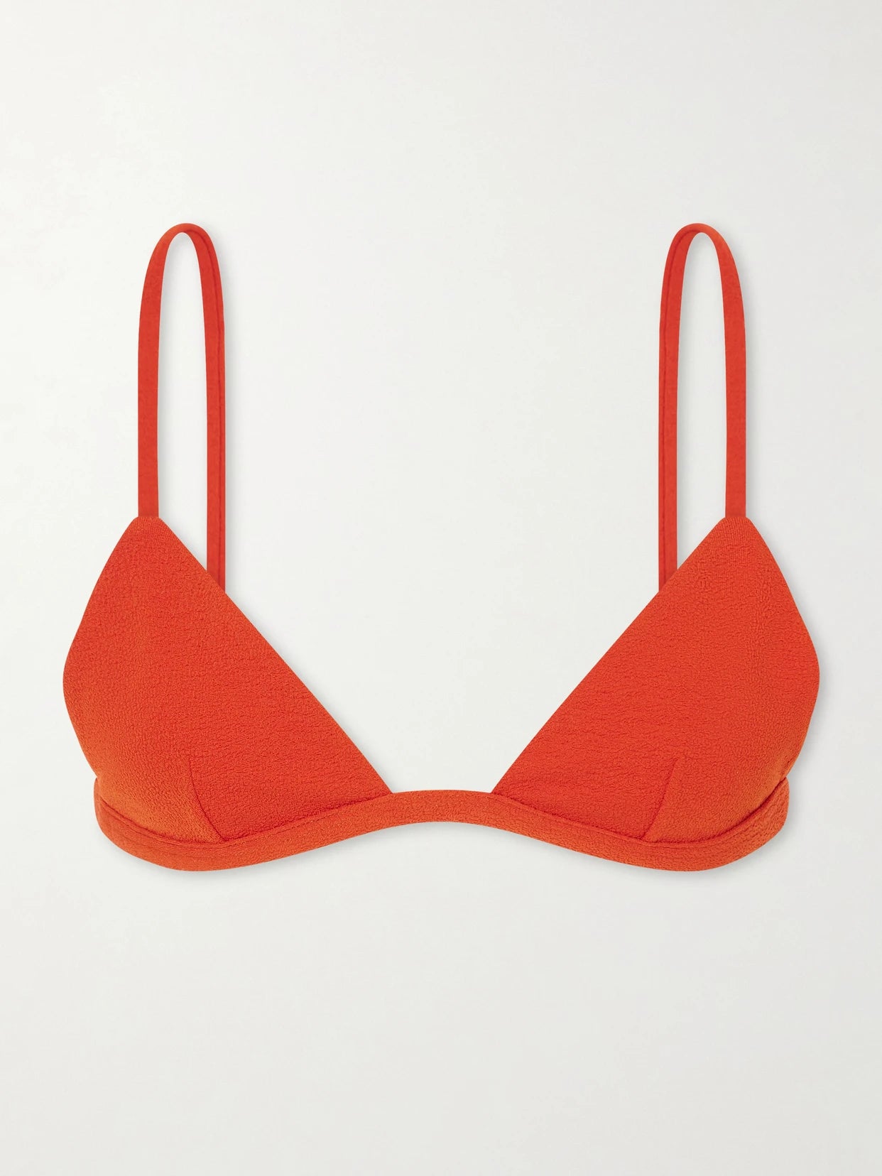 Crinkled Triangle Bikini Top