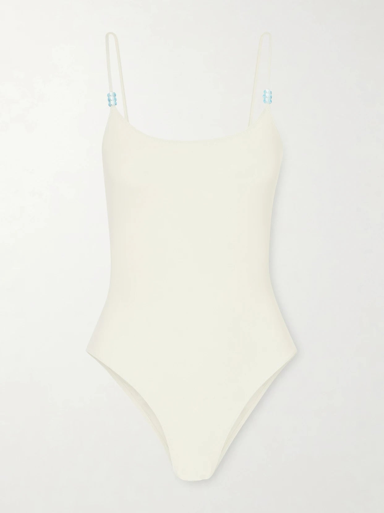 Image of Swimwear. Product name - Trentasei Embellished One-piece in White colour by brand - Lido