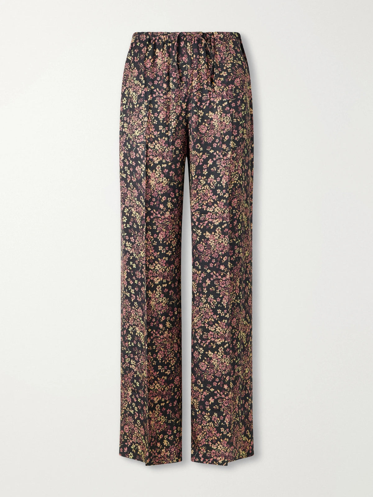 Dries Van Noten Floral-print Crepe Straight-leg Pants