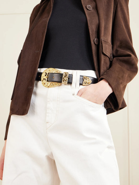 Déhanche Leather Waist Belt