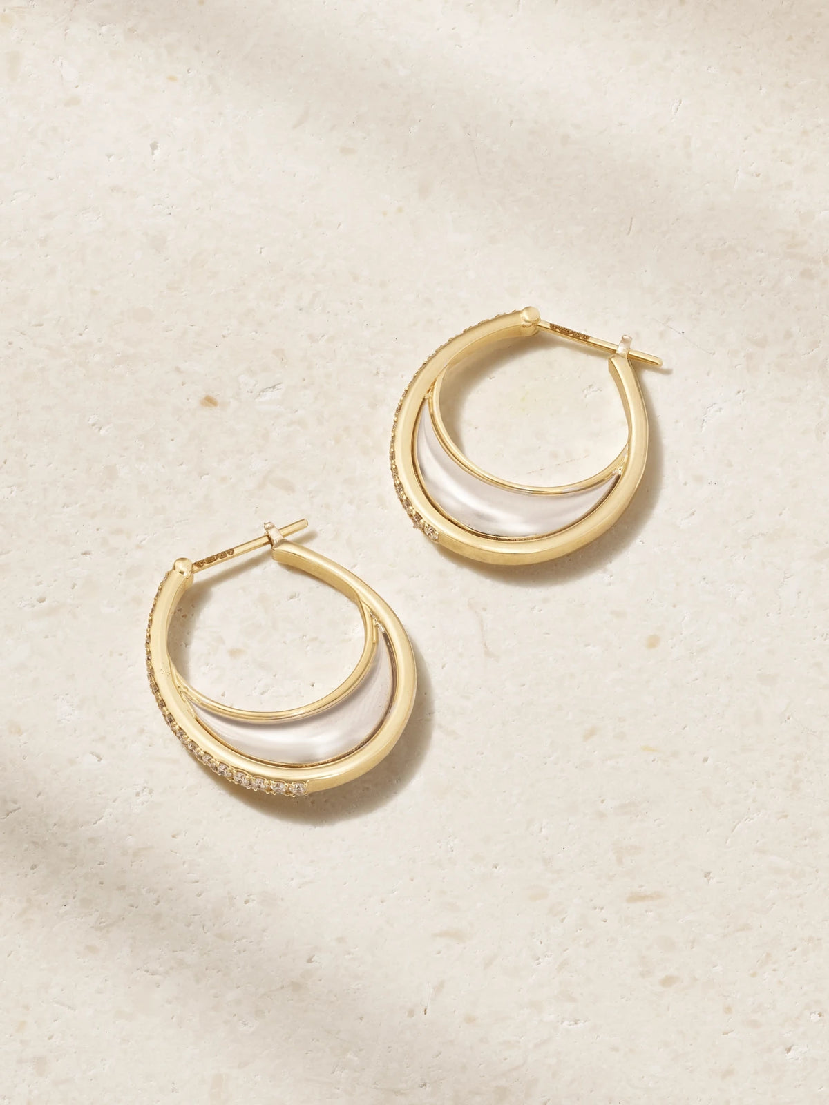 Bloop 18-karat Gold Diamond Hoop Earrings