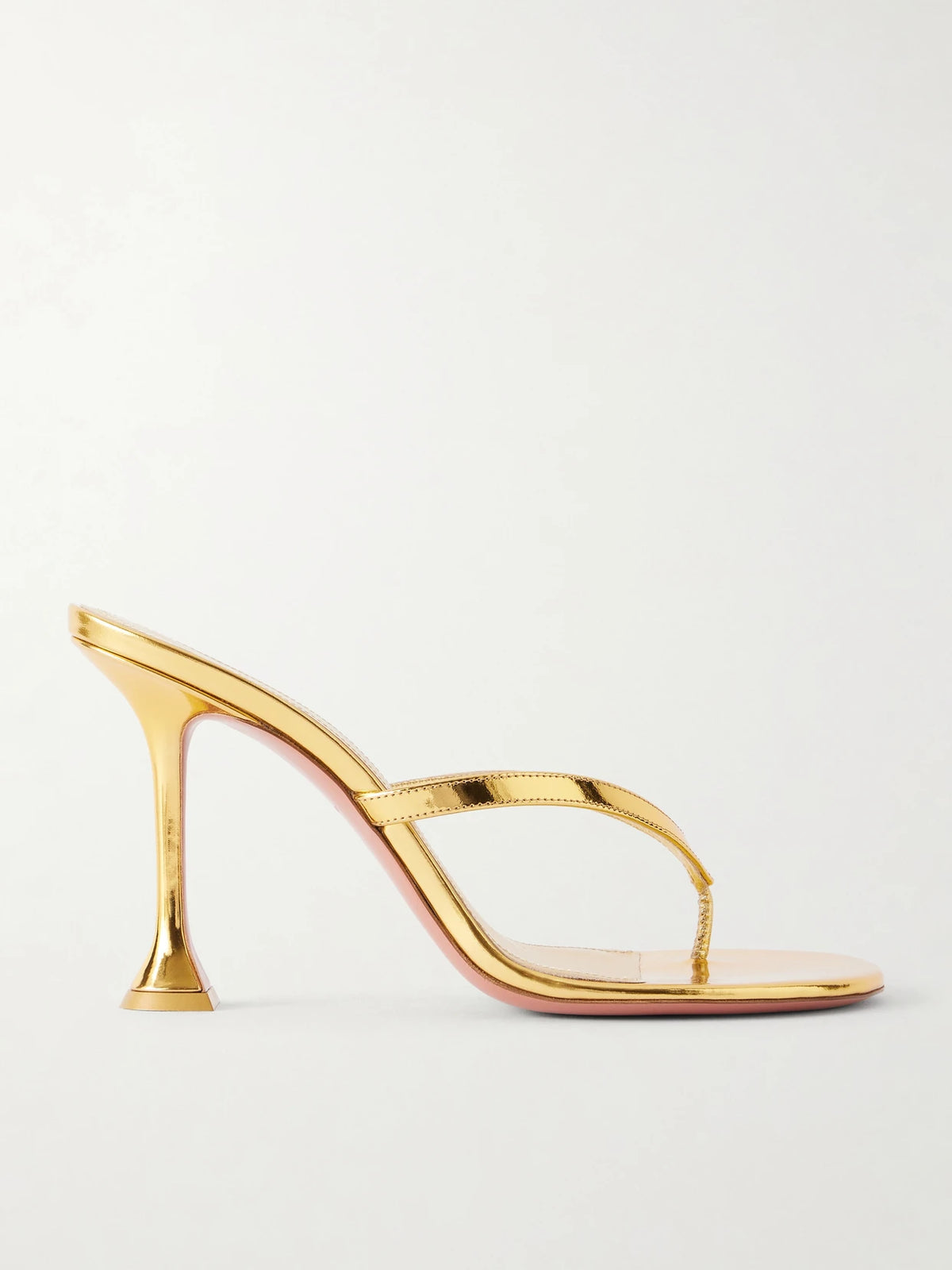 Juliette 95 Metallic Leather Thong Sandals