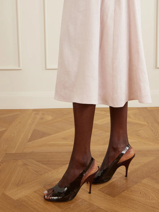 95 Pvc Slingback Pumps