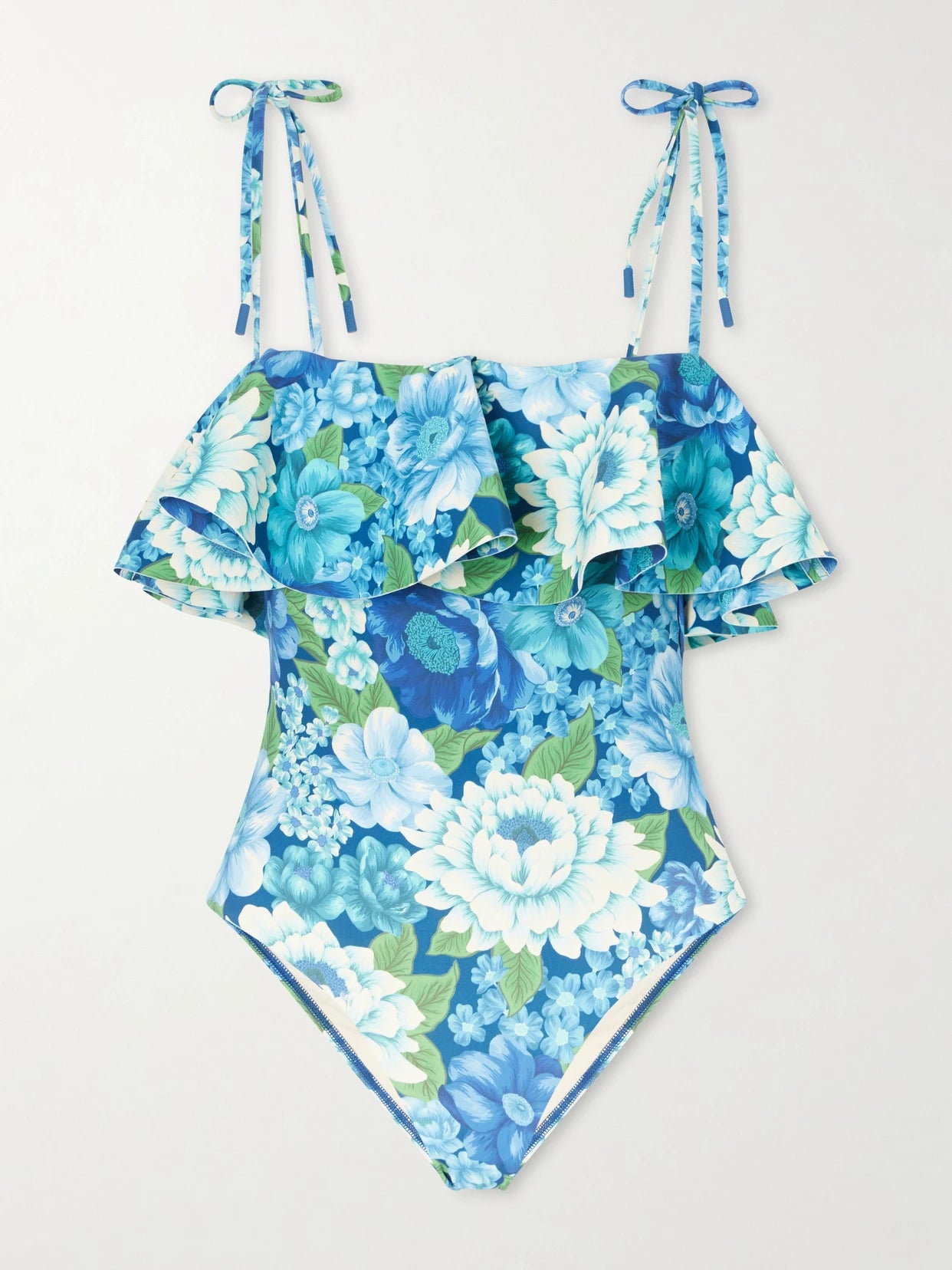 Margo Ruffled Floral-print Swimsuit