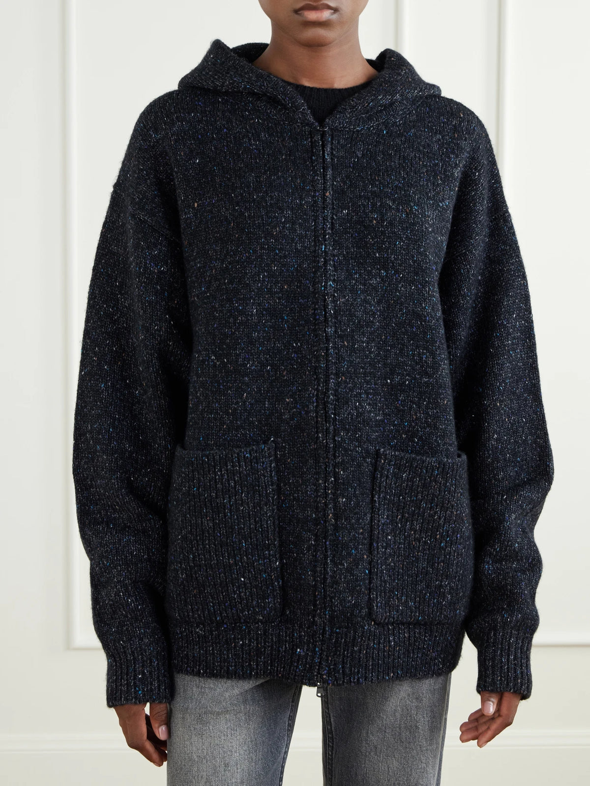 Tibi Hooded Wool-blend Tweed Jacket