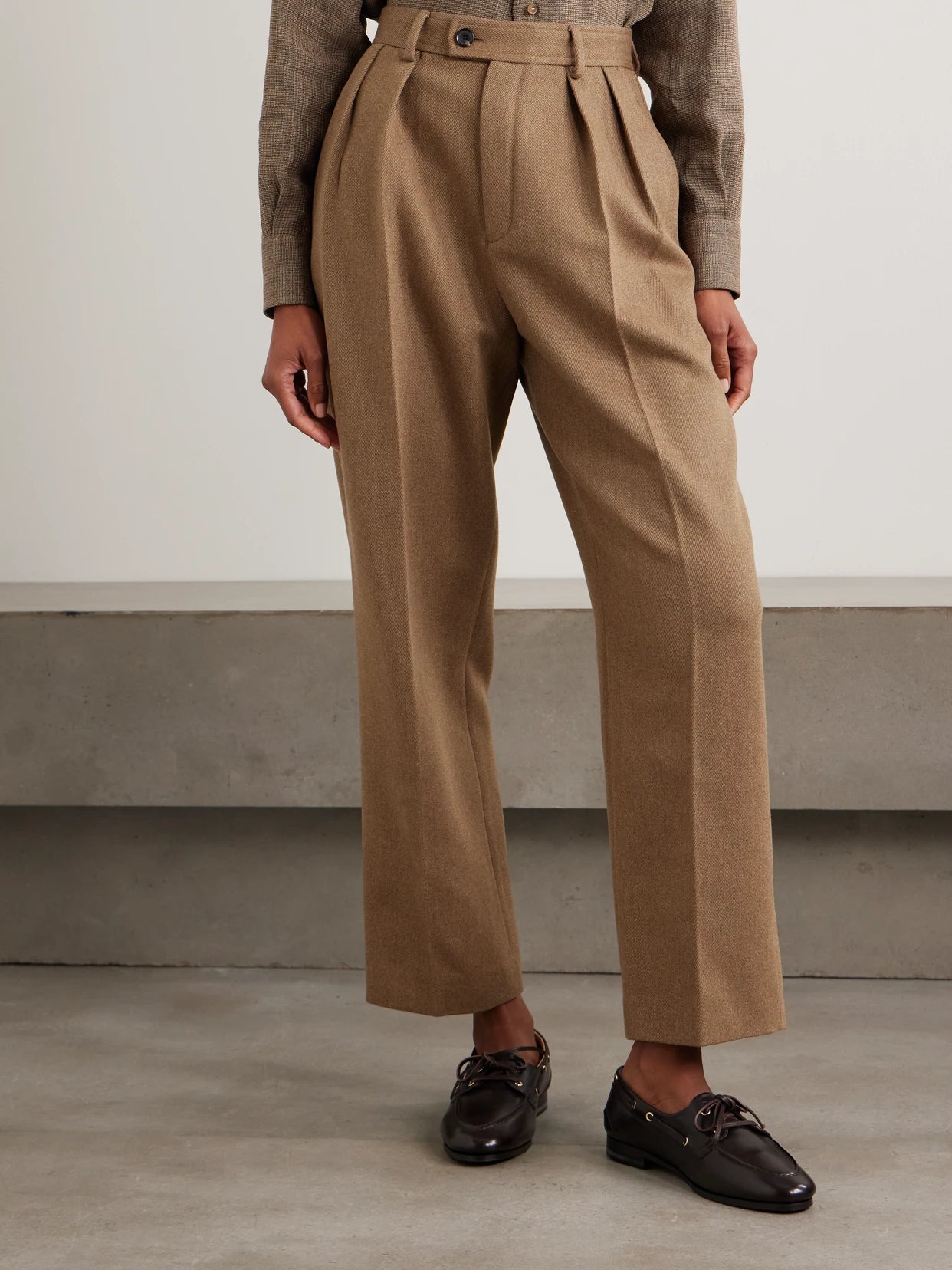 Rodger Pleated Rain System Wool-twill Tapered Pants