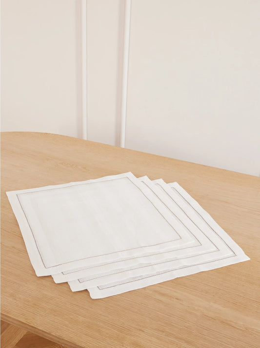 Brunello Cucinelli Set Of Four Linen Placemats