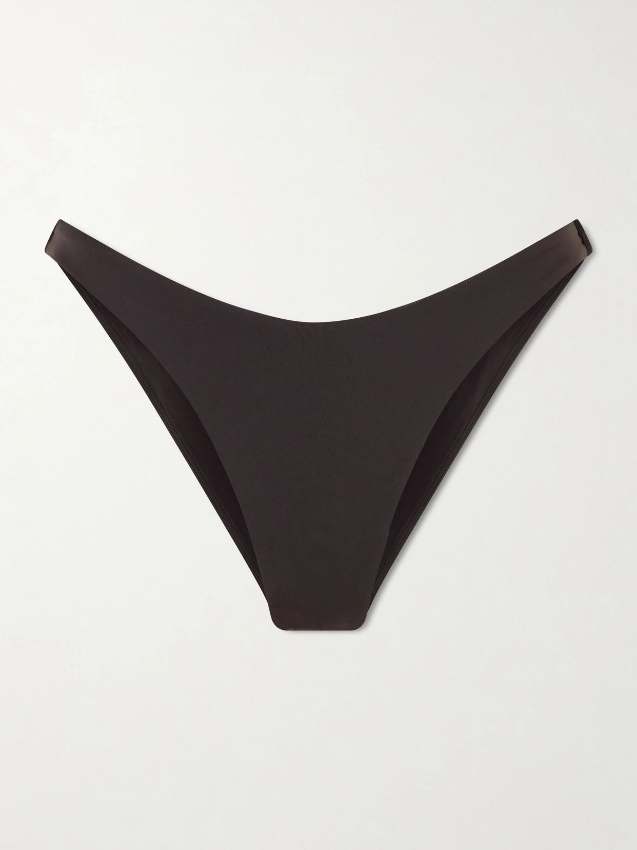 Image of Swimwear. Product name - Dana Bikini Briefs in Dark brown colour by brand - STAUD