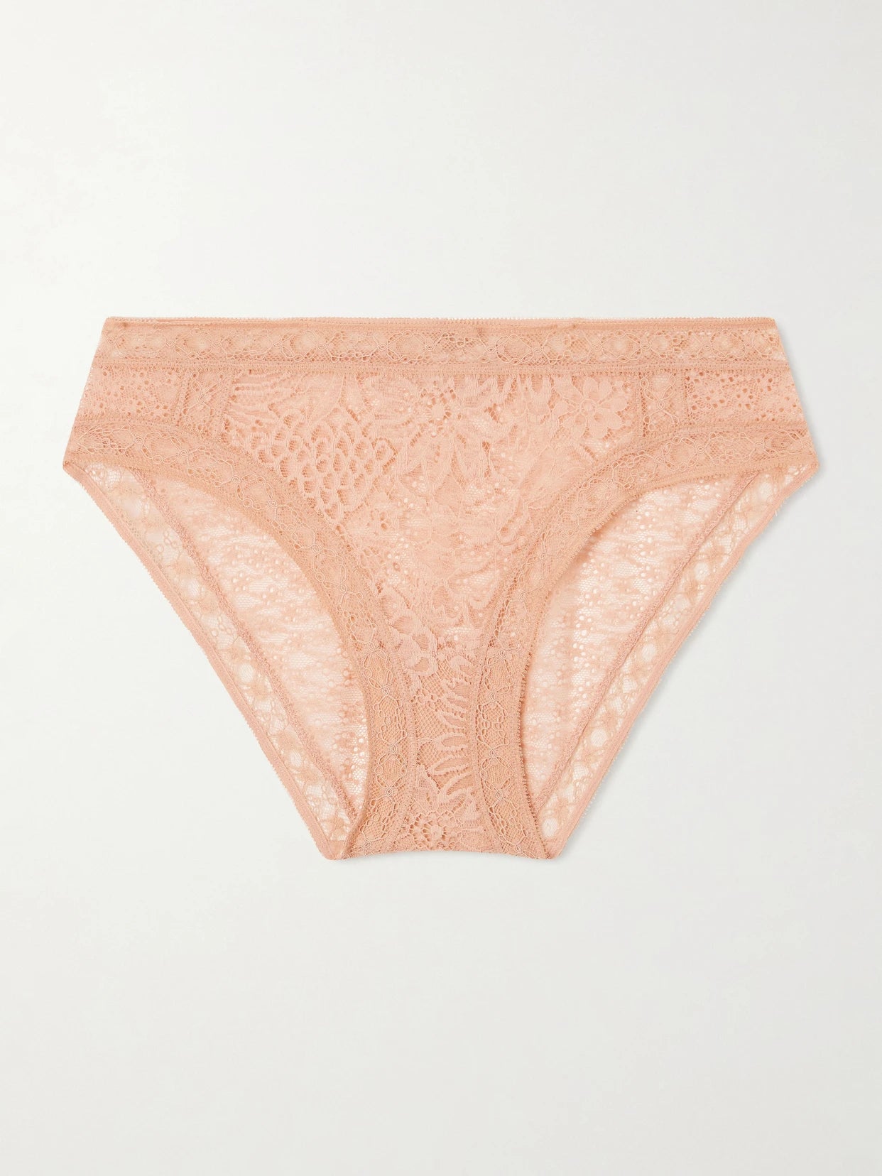 Image of Lingerie. Product name - Volubilis Aerienne Lace Briefs in Pink colour by brand - Eres