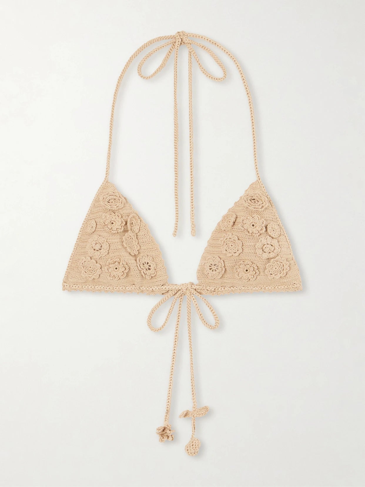 + Paula's Ibiza Crocheted Cotton Triangle Bra