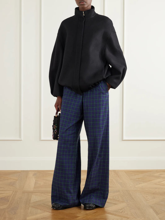 Image of Coats & Jackets. Product name - Wool-twill Jacket in Black colour by brand - Dries Van Noten