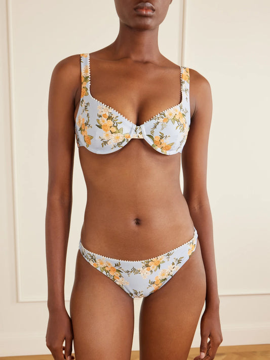 Promesa Valle Floral-print Bikini Briefs