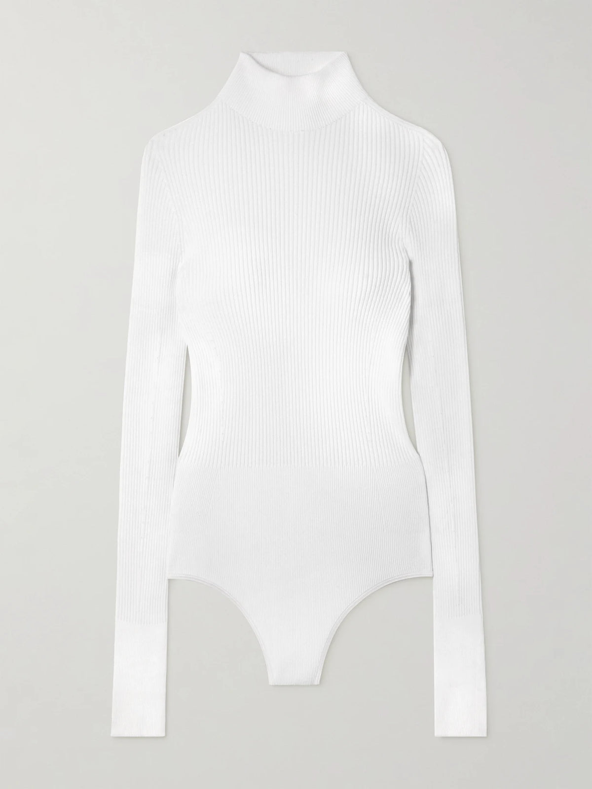 Alaïa Ribbed-knit Turtleneck Bodysuit