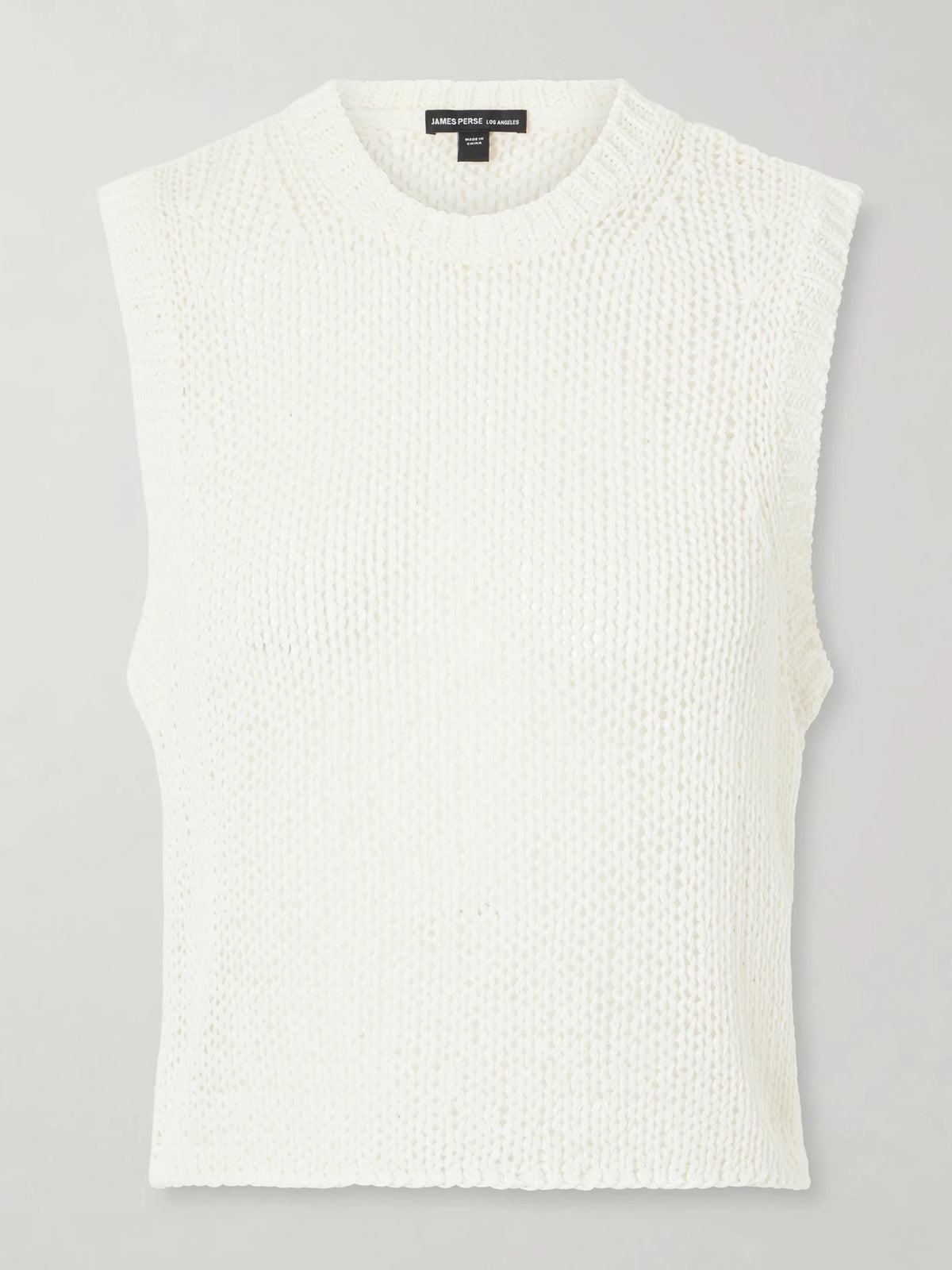 James Perse Knitted Linen And Cotton Tank