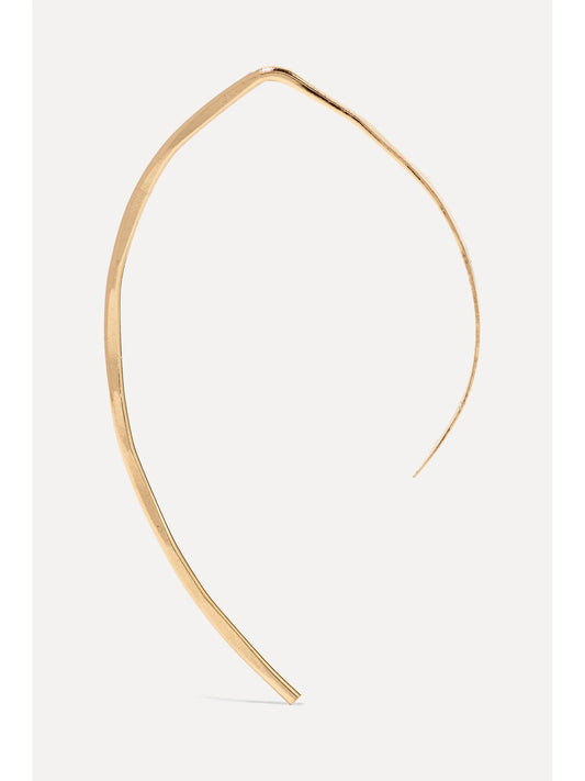 Wishbone 14-karat Gold Earrings