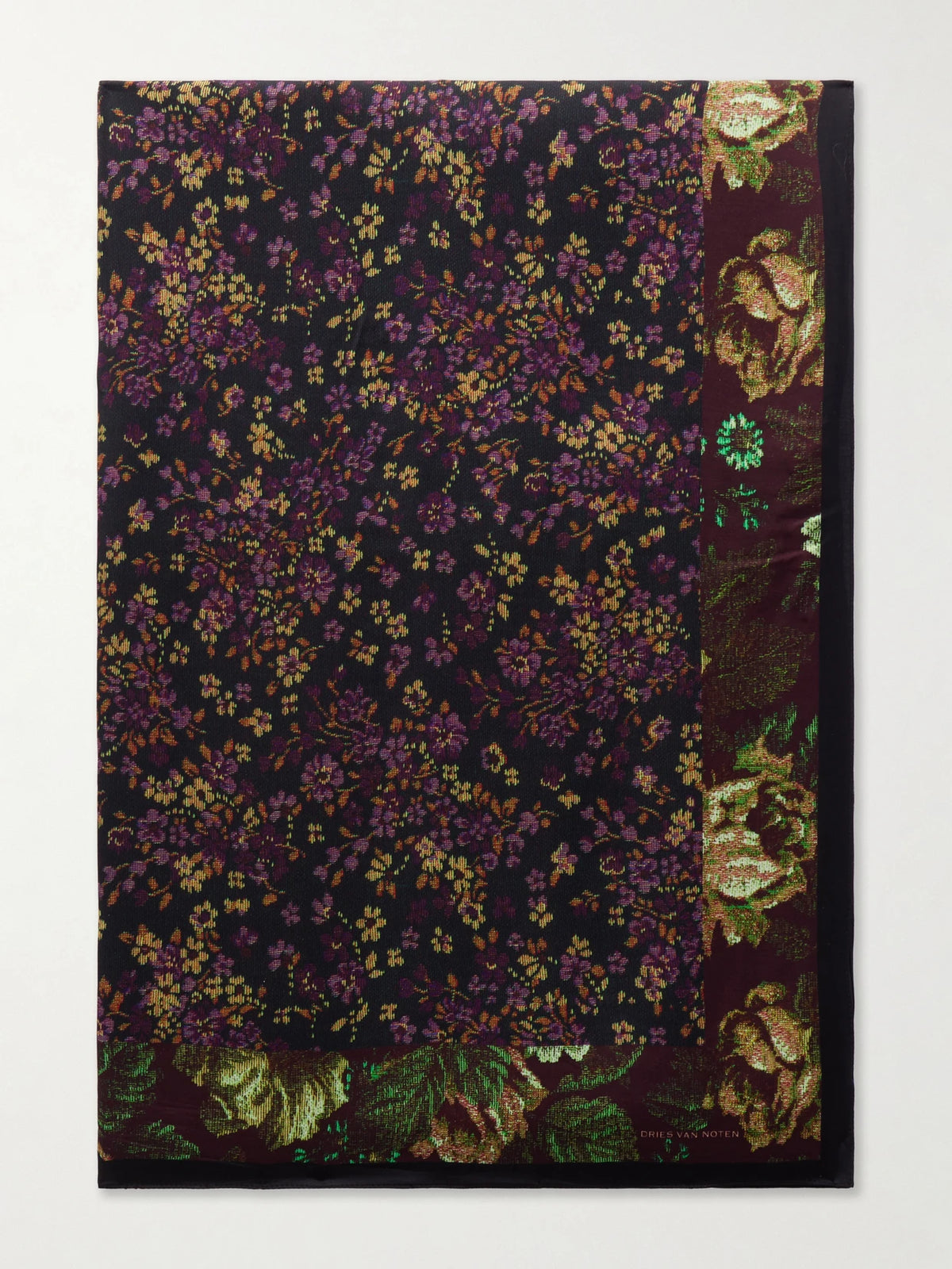 Dries Van Noten Flara Floral-print Twill Scarf