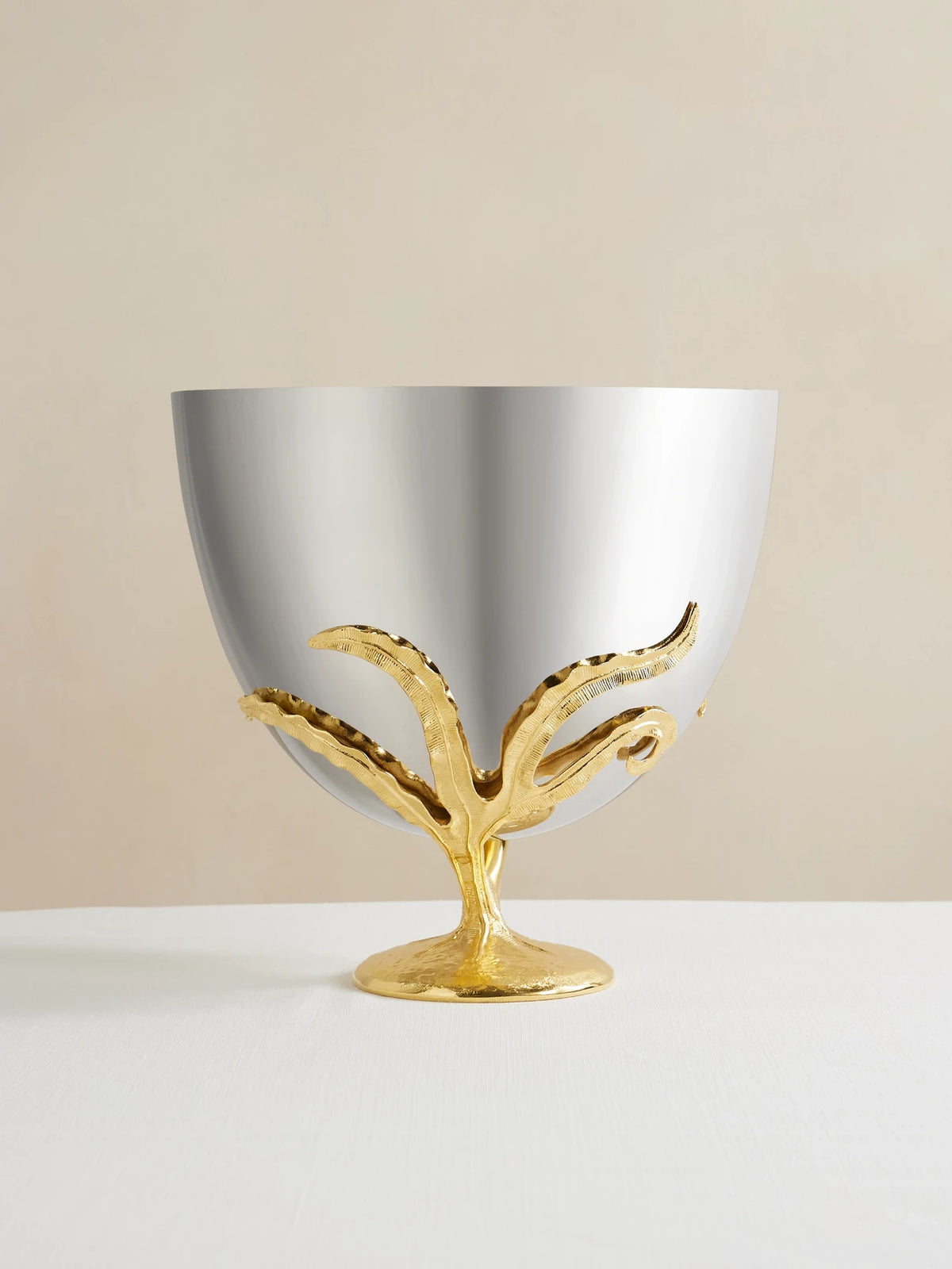 Fern Gold-plated And Stainless Steel Champagne Bucket