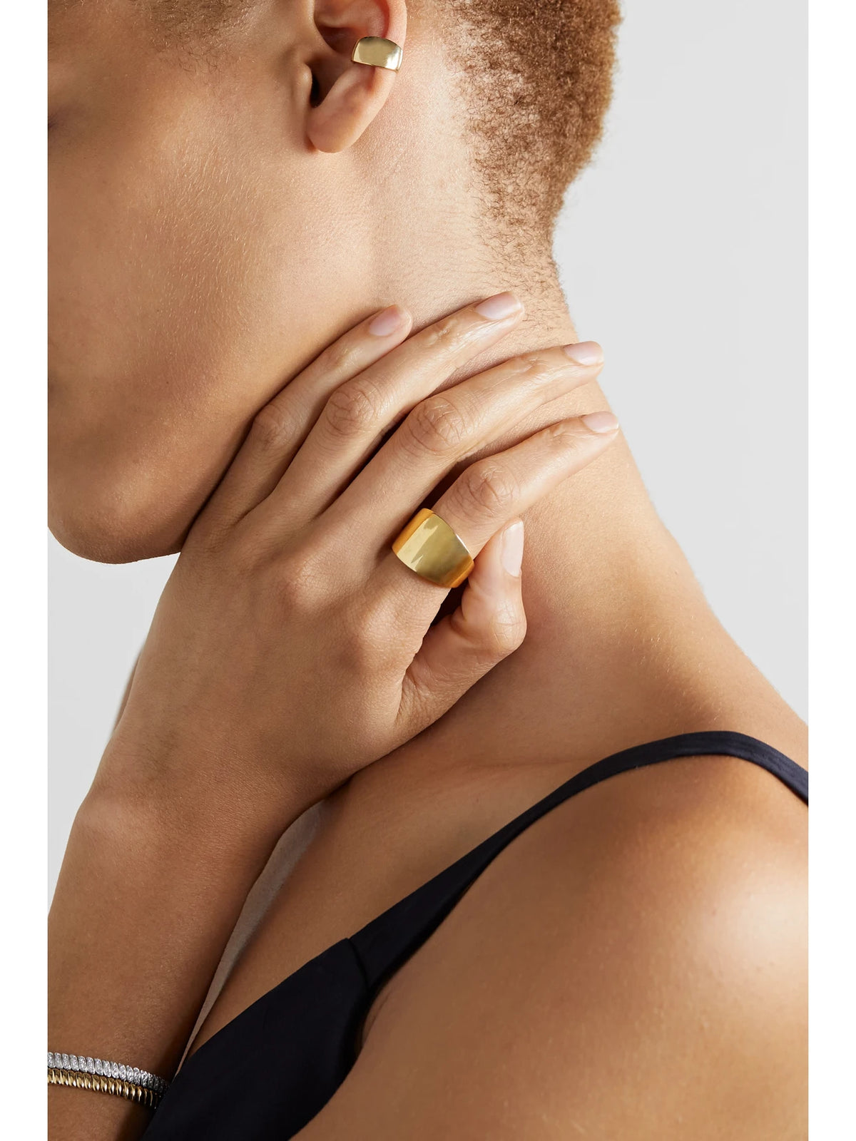 Image of Rings. Product name - Galaxy 18-karat Gold Ring in Multi colour by brand - Anita Ko