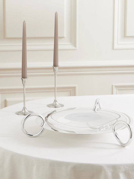 Image of Tableware. Product name - Vertigo Silver-plated Bowl in Multi colour by brand - Christofle