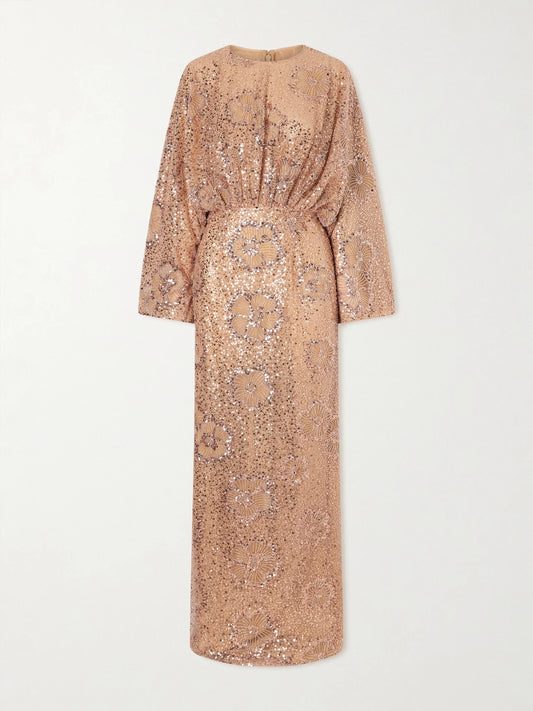 Embellished Silk-blend Tulle Gown