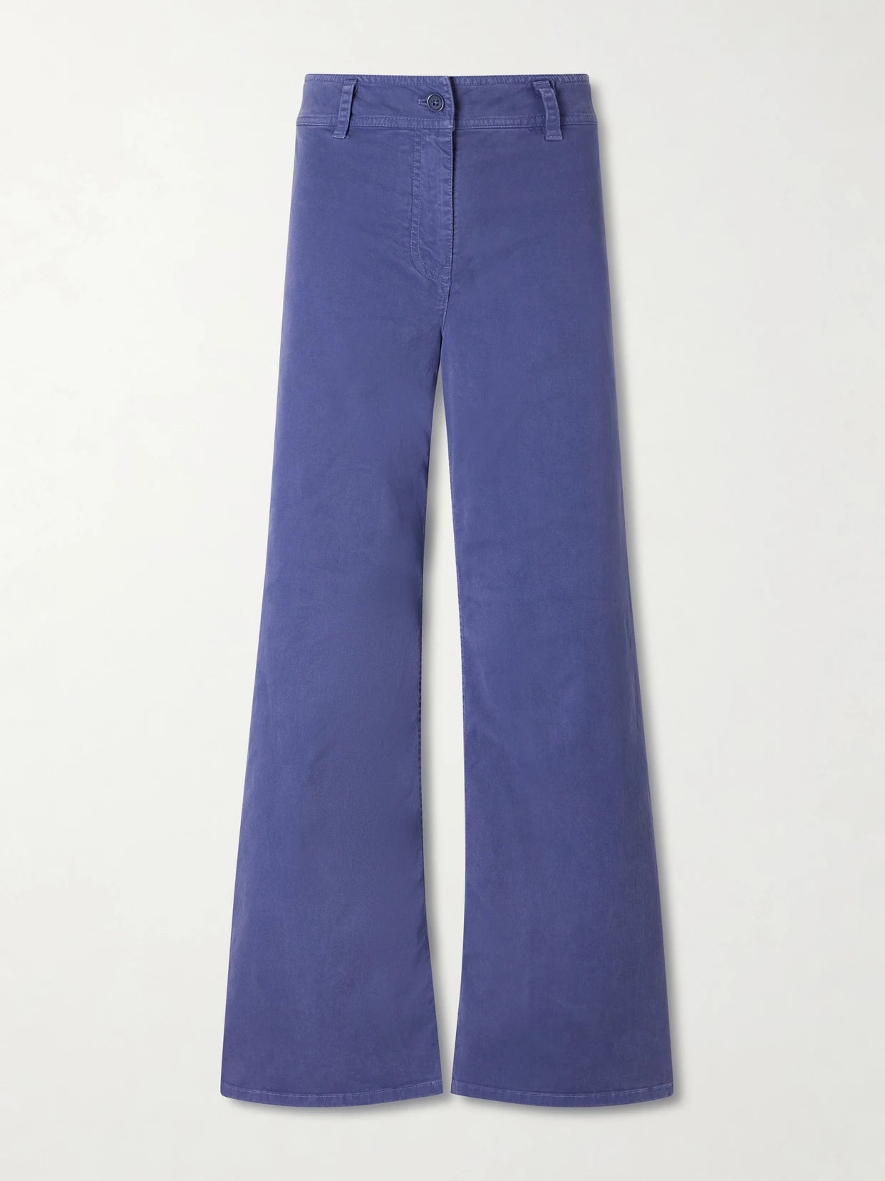 Megan Cotton-blend Wide-leg Pants