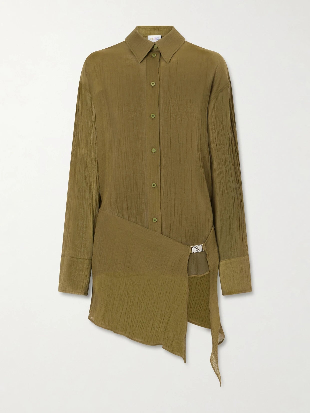 Asymmetric Cotton Mini Dress