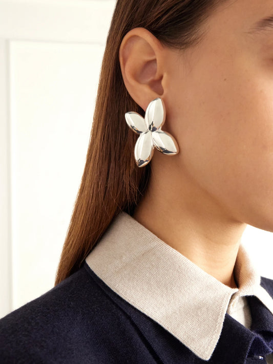 Image of Earrings. Product name - Rosemarie Sterling Silver Earrings in Multi colour by brand - Camille Surault