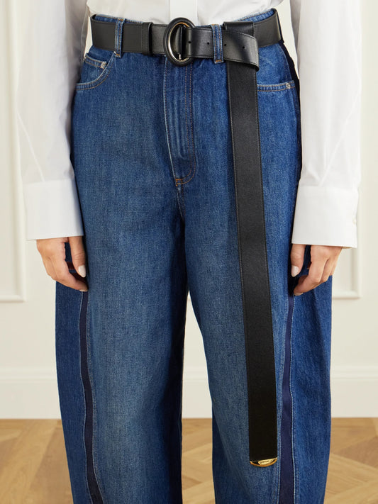 Image of Belts. Product name - Leather Belt in Black colour by brand - Givenchy