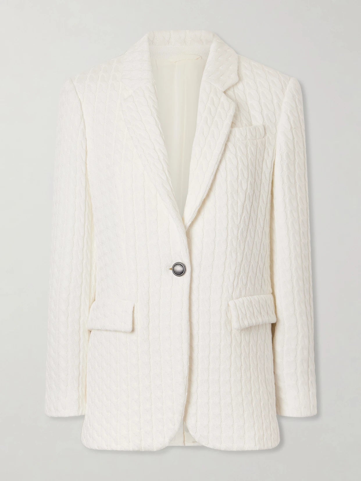 Cable-knit Cotton Blazer