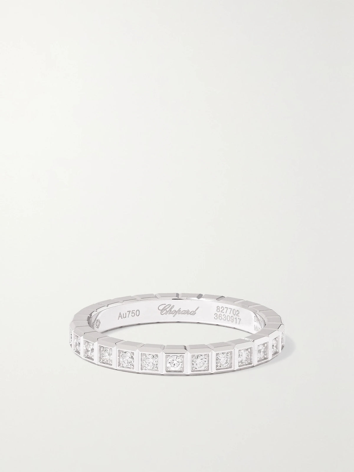 Ice Cube 18-karat White Gold Diamond Ring