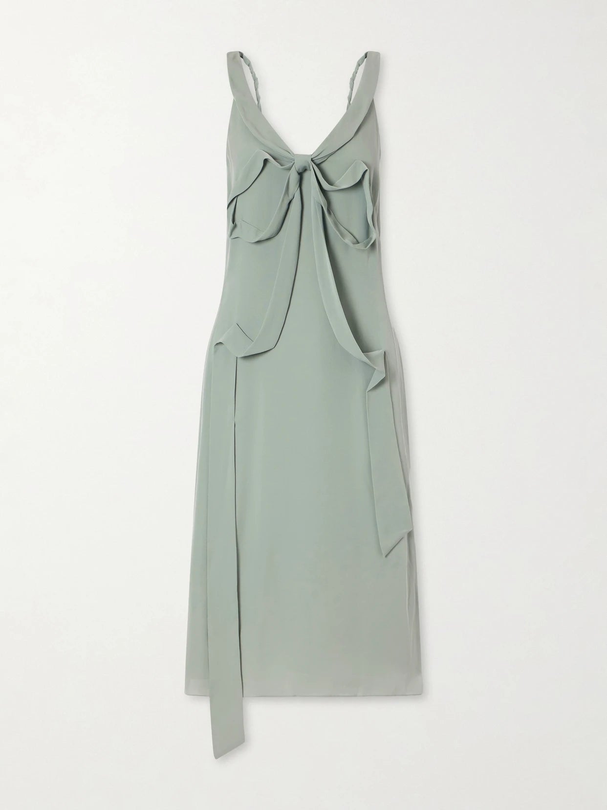 Dowla Silk Crepe De Chine Midi Dress