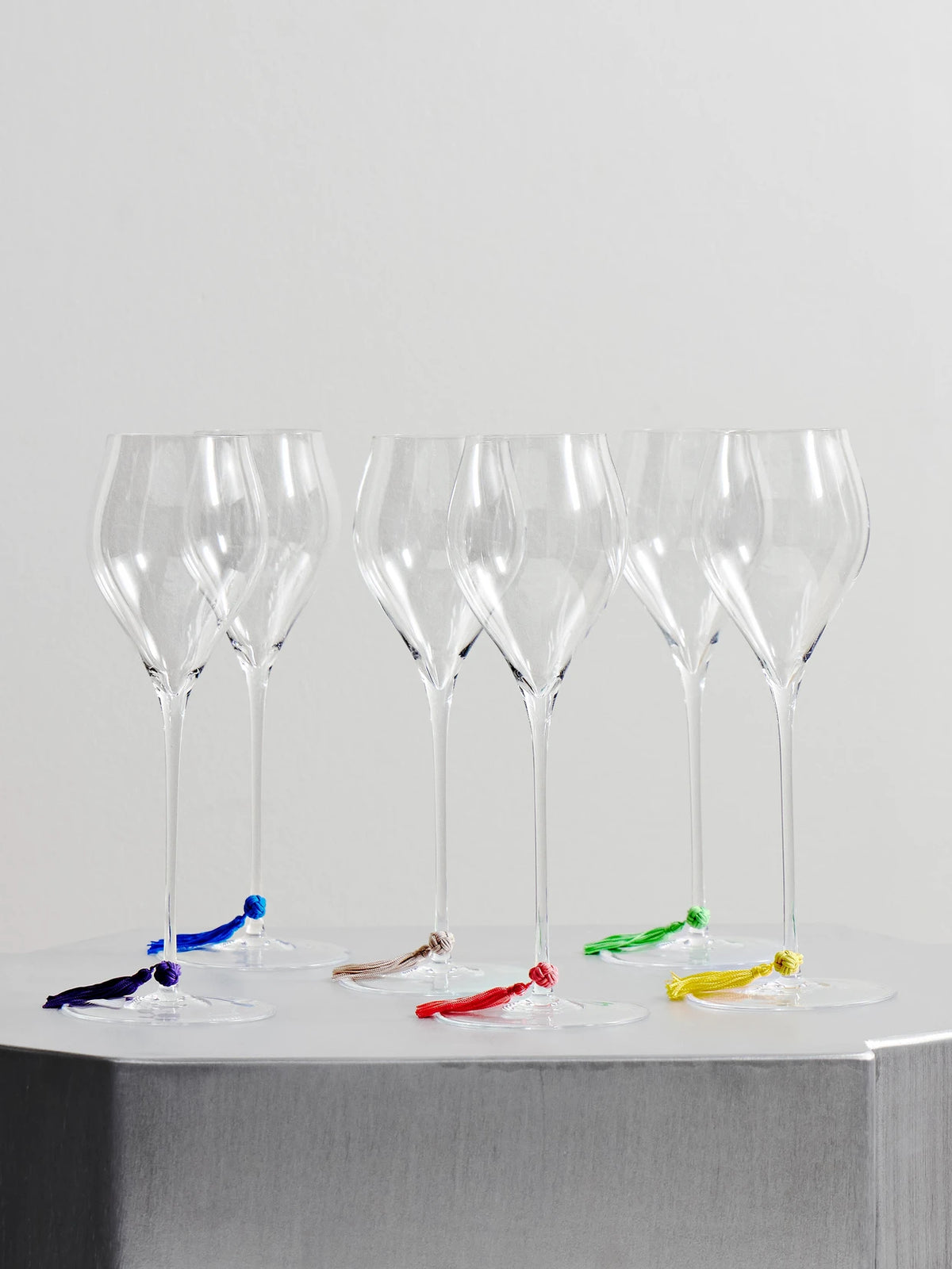 Set Of Six Champagne Glasses