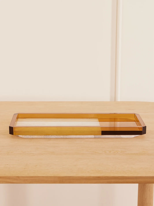 Reflections Copenhagen Shadow Crystal And Onyx Tray