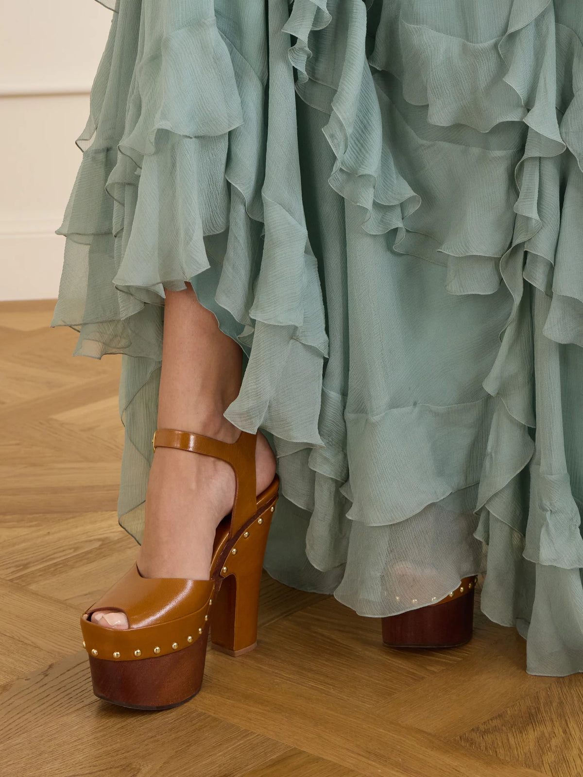 Meret Leather Platform Sandals