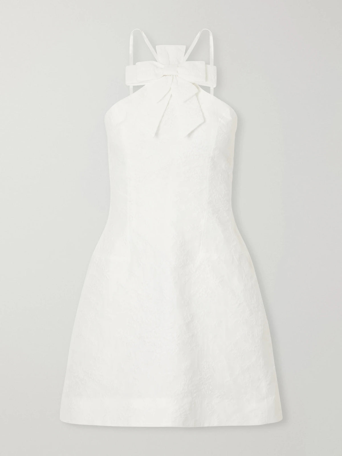 SHUSHU/TONG Bow-detailed Taffeta Mini Dress