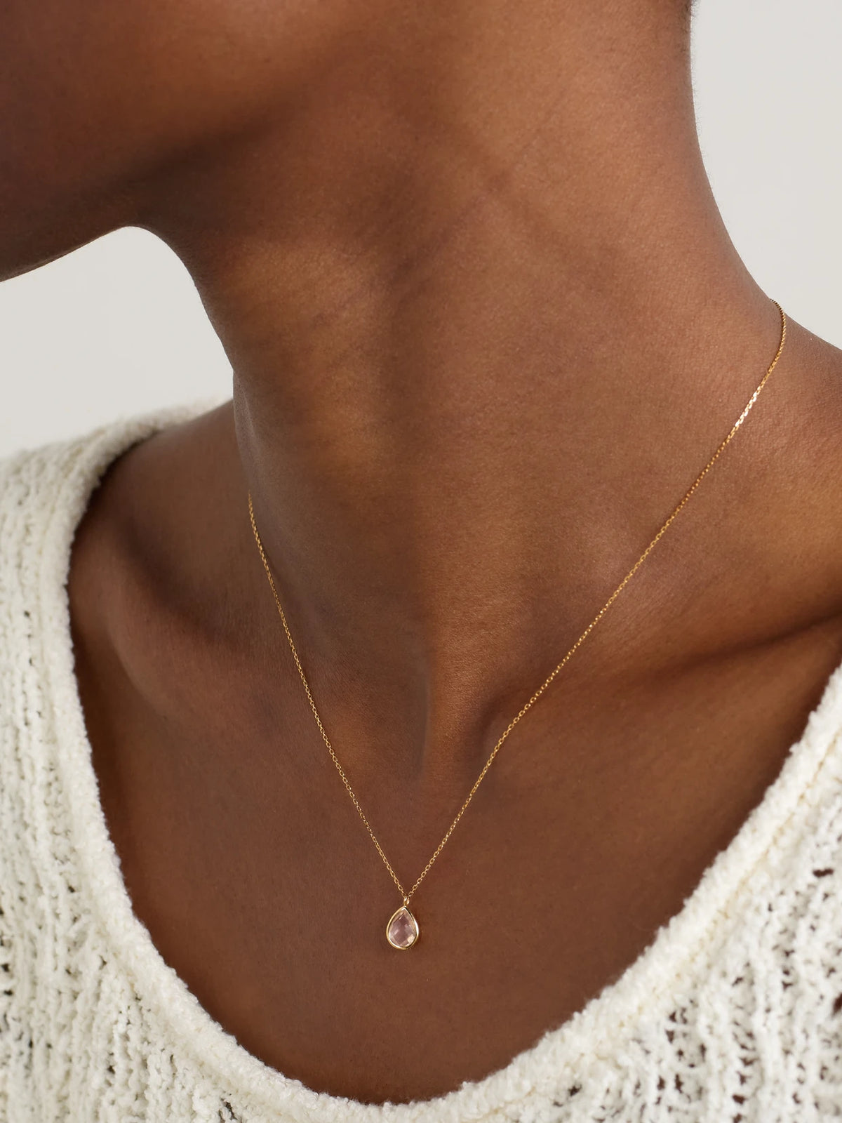 Image of Necklaces. Product name - 14-karat Gold Topaz Necklace in Multi colour by brand - Mateo