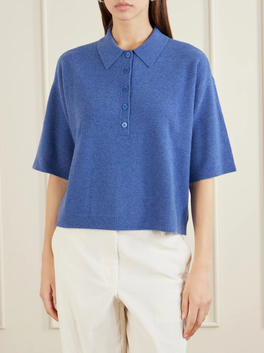TWP Ss Polo Cashmere-knitted Polo Shirt