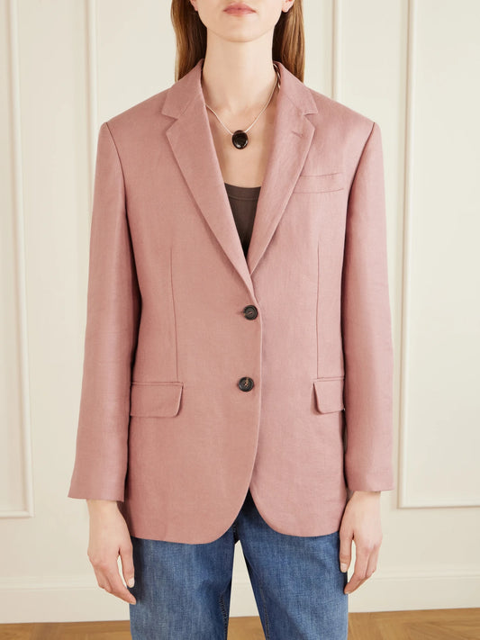 Single-breasted Linen-twill Blazer