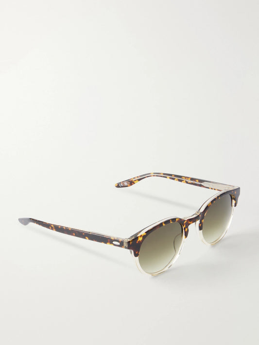 Barton Perreira Beckford Sun Round-frame Tortoiseshell Acetate Sunglasses