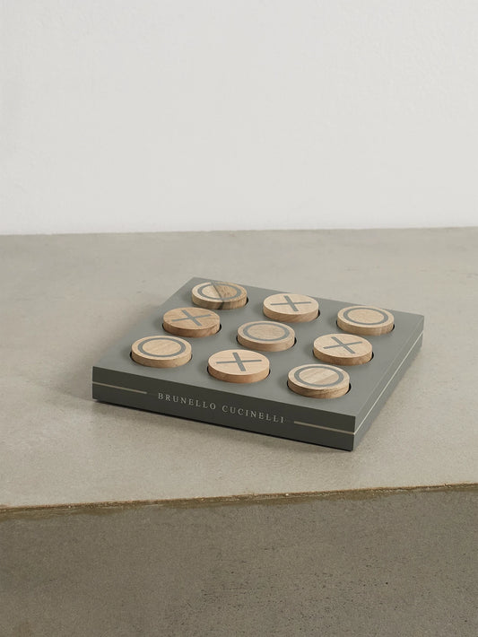 Walnut Wood And Krion Noughts And Crosses Set