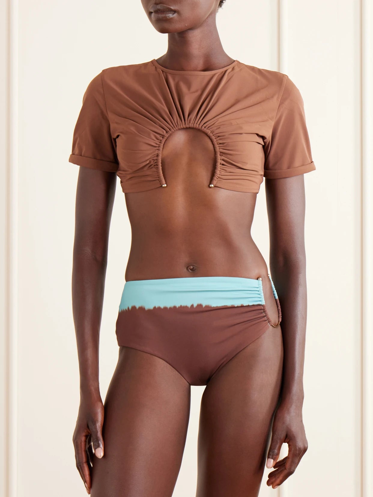 Cutout Embellished Bikini Briefs
