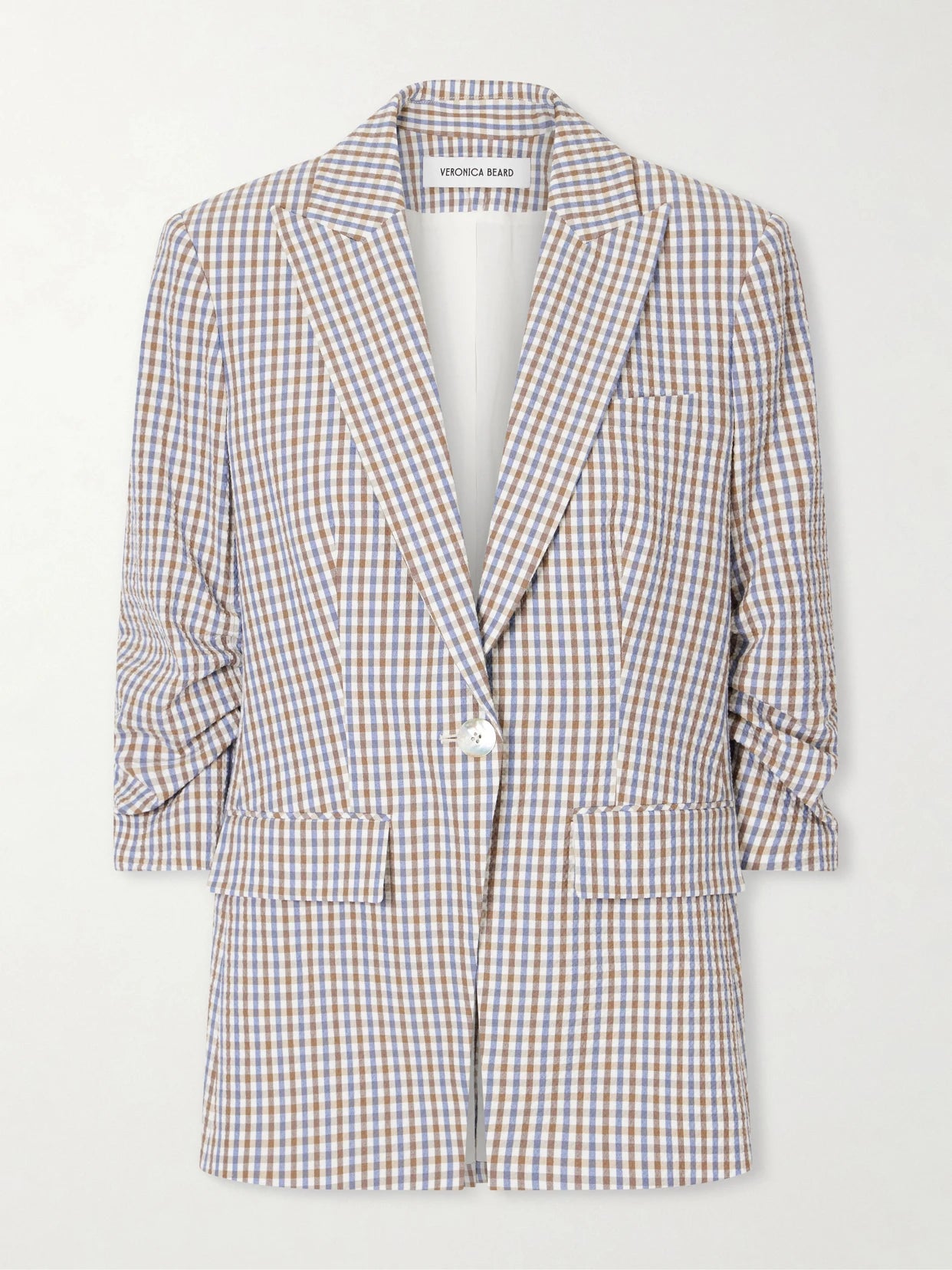 Clayton Dickie Checked Cotton-seersucker Jacket